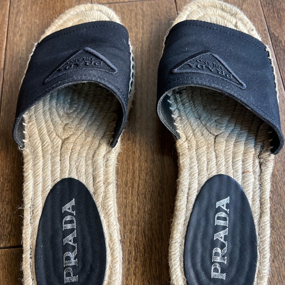 Prada flat espadrille slides - Picture 5 of 9